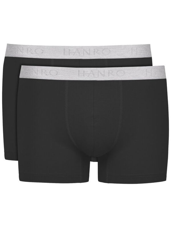 Hanro Hanro Комплект 2 чифта боксерки Cotton Essentials 3078 Черен