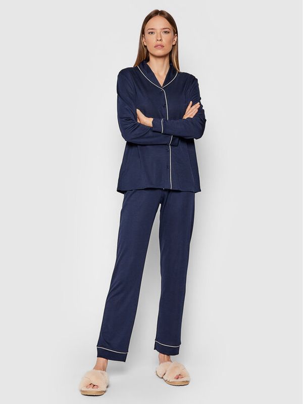 Hanro Hanro Пижама Natural Comfort 7966 Тъмносин