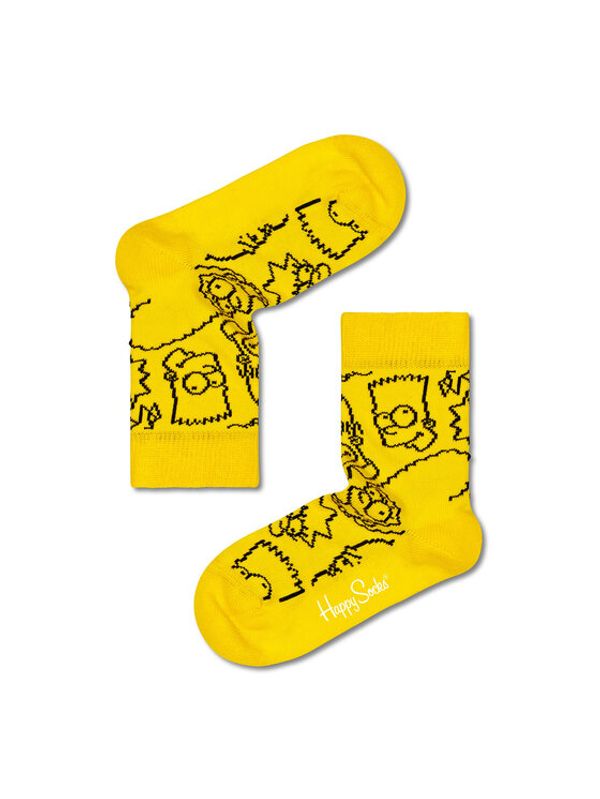 Happy Socks Happy Socks Дълги чорапи unisex SIM01-2200 Жълт