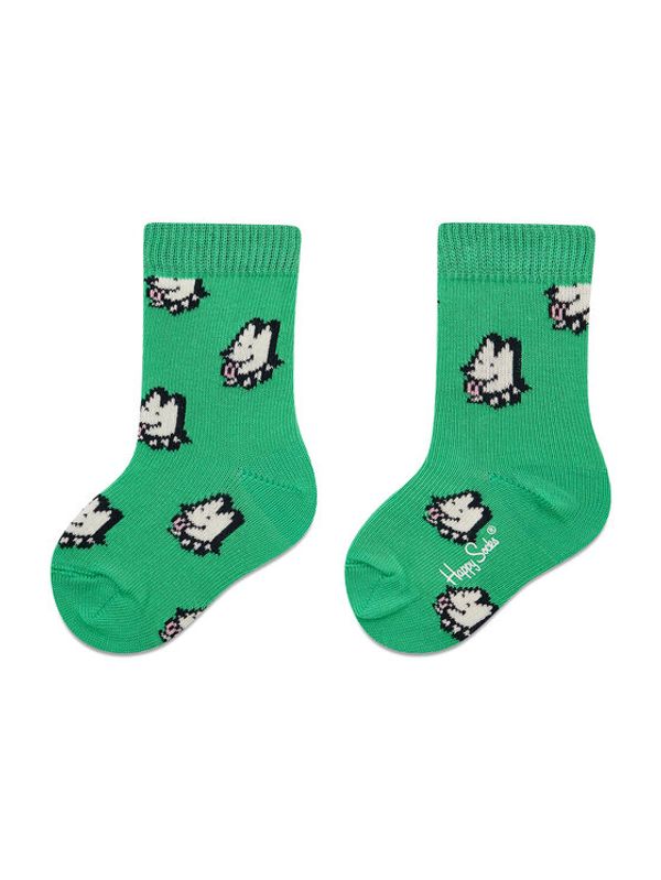 Happy Socks Happy Socks Комплект 2 чифта дълги чорапи детски KDDB02-7300 Зелен
