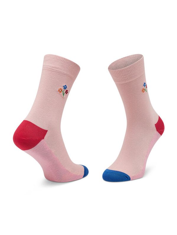 Happy Socks Happy Socks Комплект 3 чифта дълги чорапи мъжки XFLO08-3300 Розов