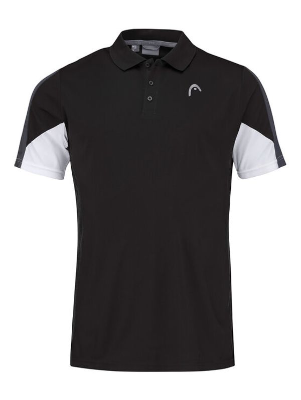 Head Head Тениска с яка и копчета Club 22 811421 Черен Regular Fit