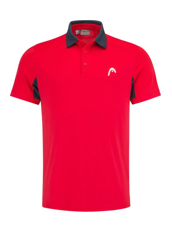 Head Head Тениска с яка и копчета Slice 811433 Червен Regular Fit