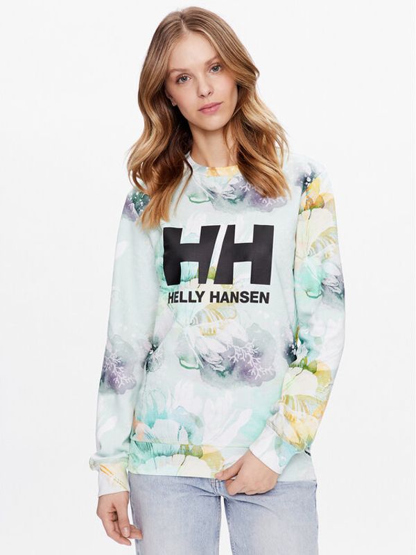 Helly Hansen Helly Hansen Суитшърт ESRA RØISE Logo 34261 Зелен Regular Fit