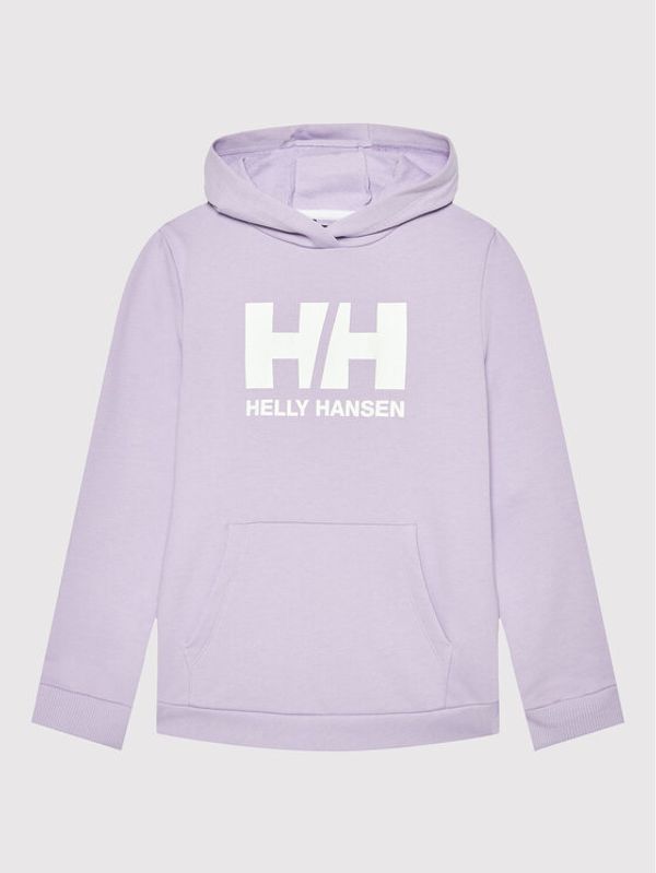 Helly Hansen Helly Hansen Суитшърт Logo 41677 Виолетов Regular Fit