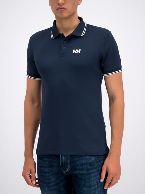 Helly Hansen Helly Hansen Тениска с яка и копчета Kos 34068 Тъмносин Fitted Fit