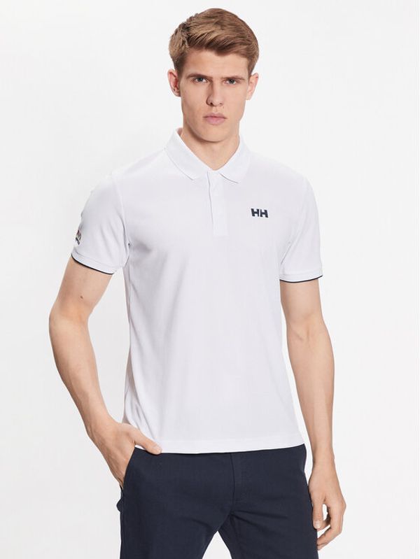 Helly Hansen Helly Hansen Тениска с яка и копчета Ocean 34207 Бял Regular Fit