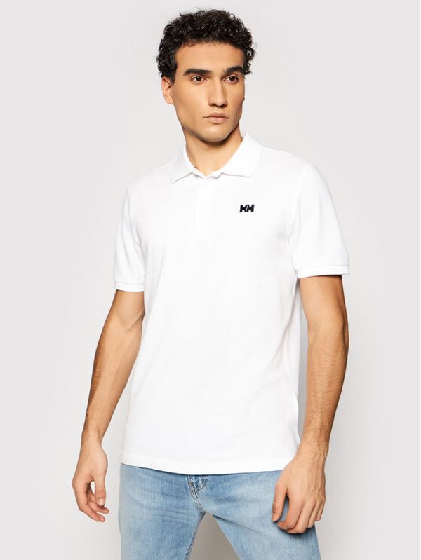 Helly Hansen Helly Hansen Тениска с яка и копчета Transat 33980 Бял Regular Fit