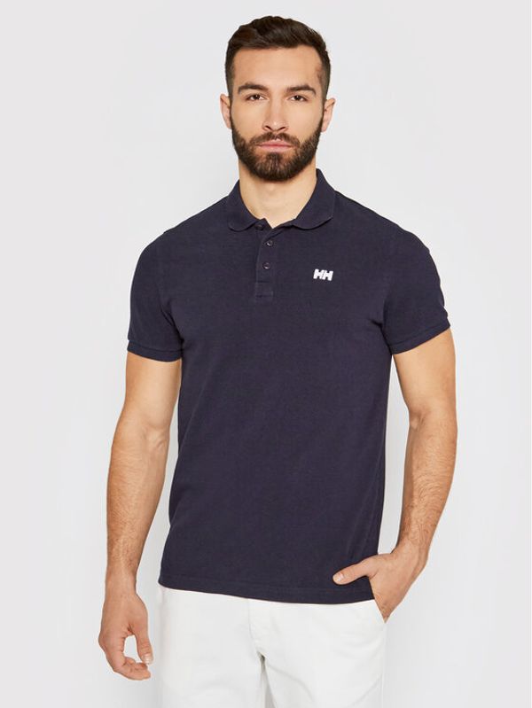 Helly Hansen Helly Hansen Тениска с яка и копчета Transat 33980 Тъмносин Regular Fit