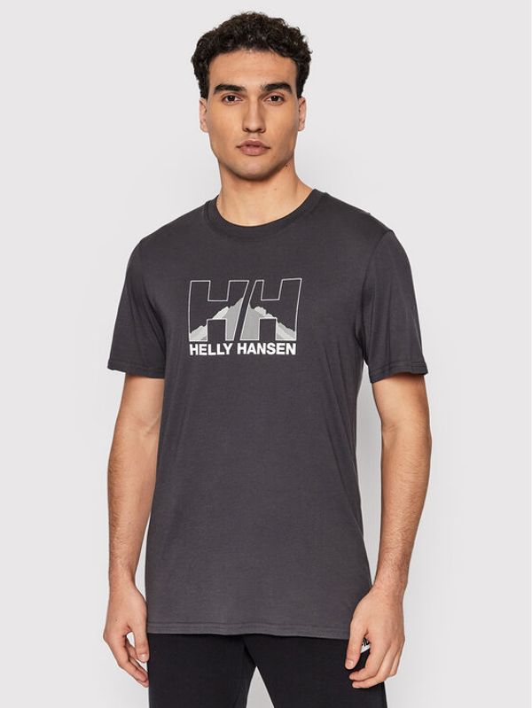 Helly Hansen Helly Hansen Тишърт Nord Graphic 62978 Сив Regular Fit