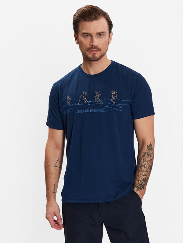 Helly Hansen Helly Hansen Тишърт Skog 63082 Тъмносин Regular Fit