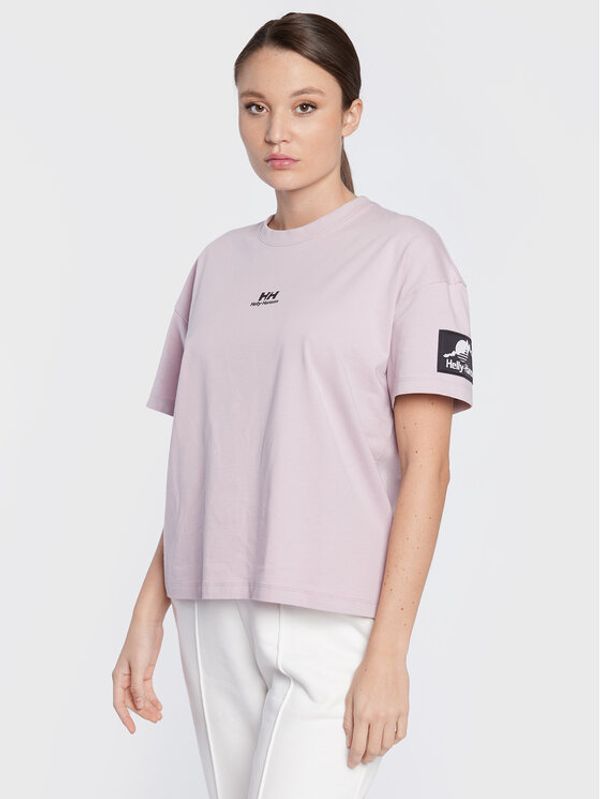 Helly Hansen Helly Hansen Тишърт Yu Patch 53781 Виолетов Relaxed Fit