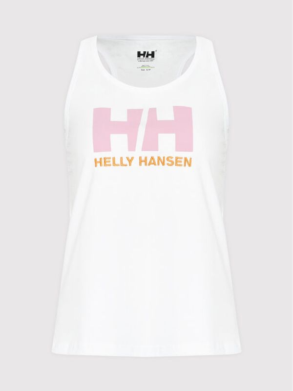 Helly Hansen Helly Hansen топ Logo Singlet 33838 Бял Regular Fit