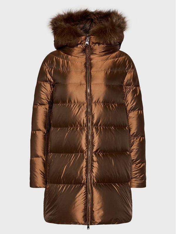 Hetregó Hetregó Пухено яке Hanna 8M602F 22WD02 Кафяв Regular Fit