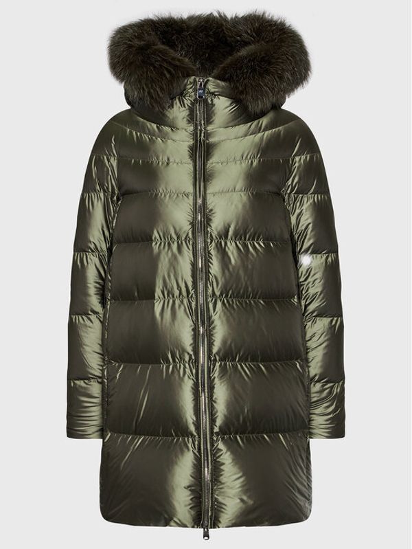 Hetregó Hetregó Пухено яке Hanna 8M602F 22WD02 Зелен Regular Fit