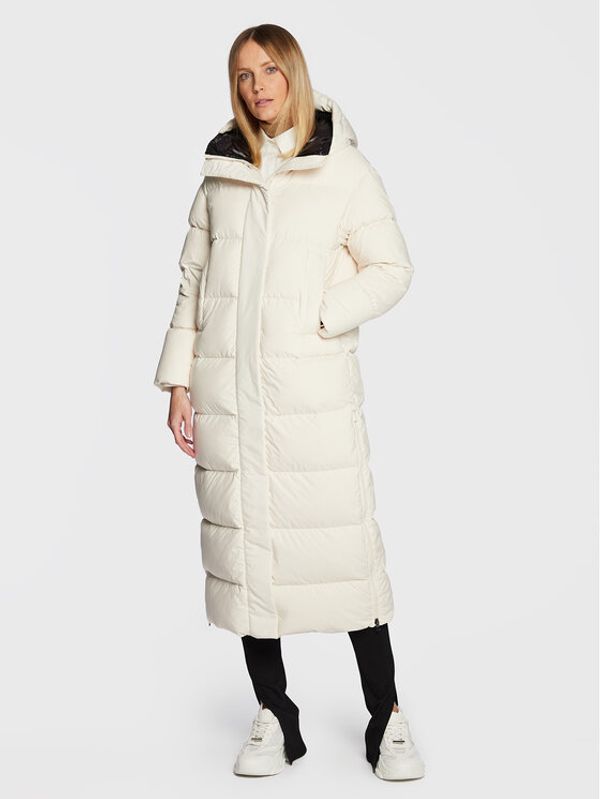 Hetregó Hetregó Пухено яке Helena22 8M694 22WD10 Бял Regular Fit