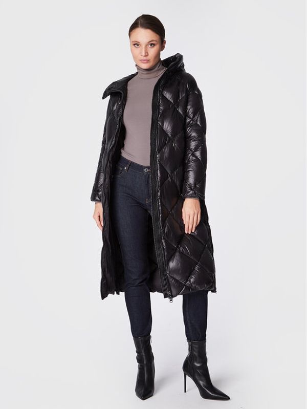 Hetregó Hetregó Пухено яке Lauren 8M723 22WD07 Черен Regular Fit