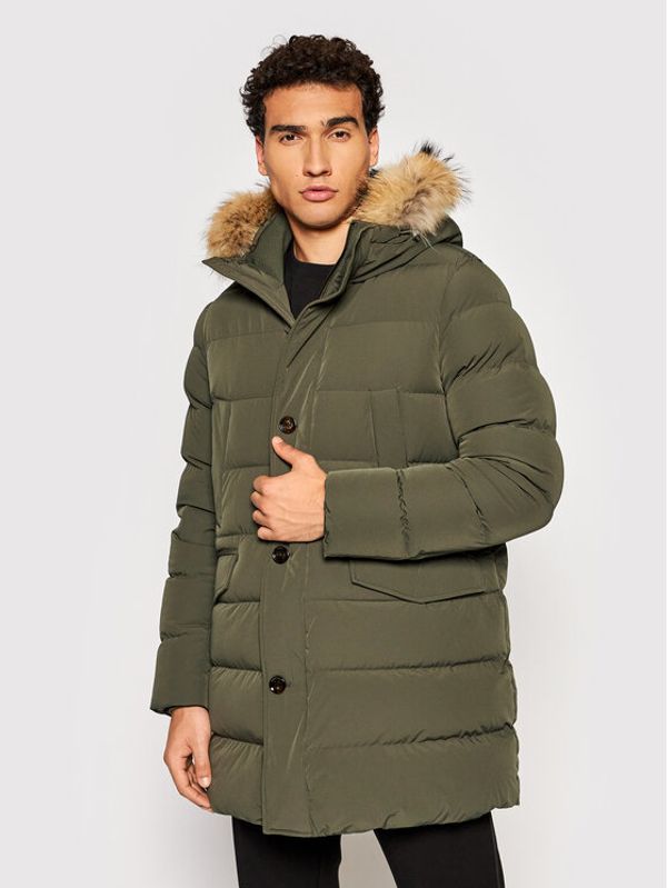 Hetregó Hetregó Пухено яке Parker 8L436M 21W007 Зелен Regular Fit