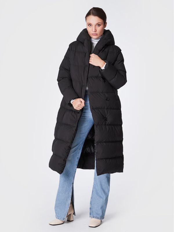 Hetregó Hetregó Пухено яке Wanda 8M691 22WD10 Черен Regular Fit