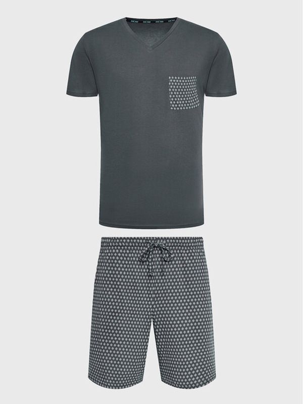 HOM HOM Пижама Jaipur 402415 Сив Regular Fit