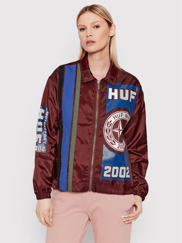 HUF HUF Преходно яке Class Race WJK0020 Кафяв Regular Fit