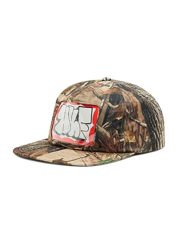 HUF HUF Шапка с козирка One Window Camo Snap HT00641 Кафяв