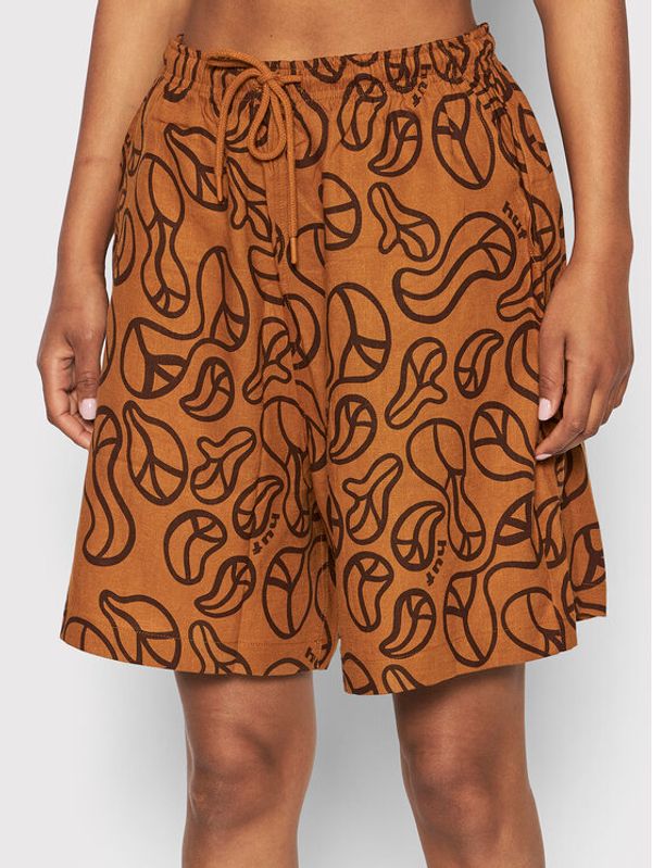 HUF HUF Шорти от плат Groovy WBT0028 Оранжев Relaxed Fit