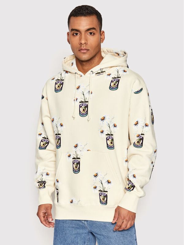 HUF HUF Суитшърт Canned FL00173 Бежов Regular Fit
