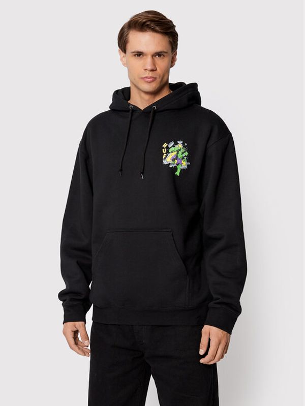 HUF HUF Суитшърт Hulk PF00587 Черен Regular Fit