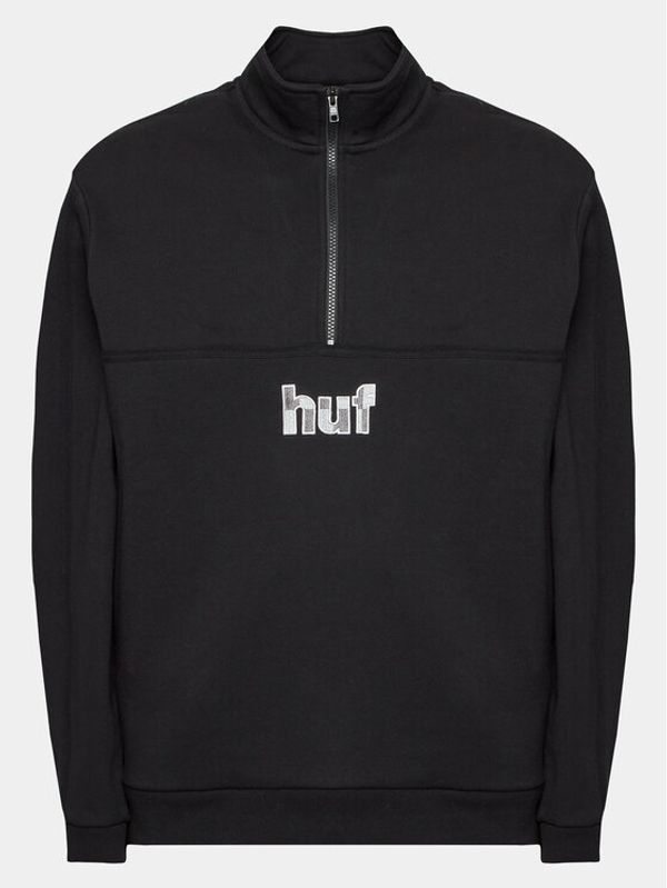HUF HUF Суитшърт Split FL00194 Черен Regular Fit