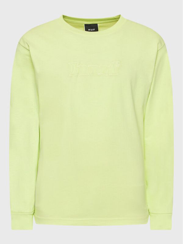 HUF HUF Тениска с дълъг ръкав Certificate TS01932 Зелен Regular Fit