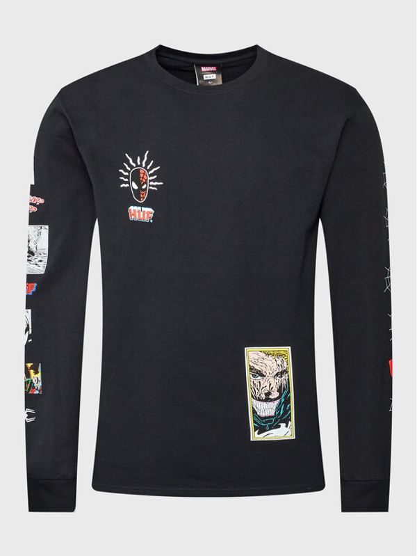 HUF HUF Тениска с дълъг ръкав MARVEL Spidey Sense TS02054 Черен Regular Fit
