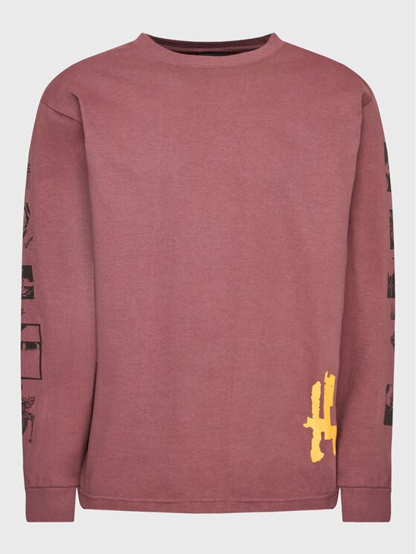 HUF HUF Тениска с дълъг ръкав Outer Limits TS01934 Виолетов Regular Fit