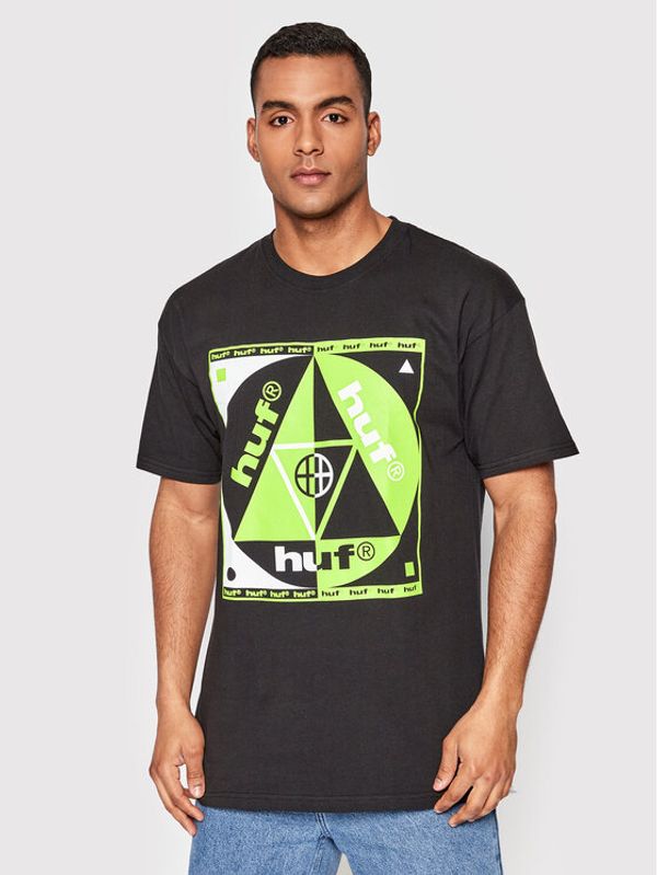 HUF HUF Тишърт Blue Code TS01639 Черен Regular Fit