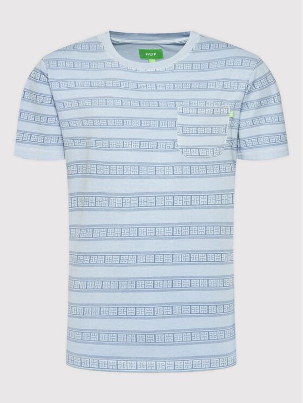 HUF HUF Тишърт Cooper Stripe KN00342 Син Regular Fit