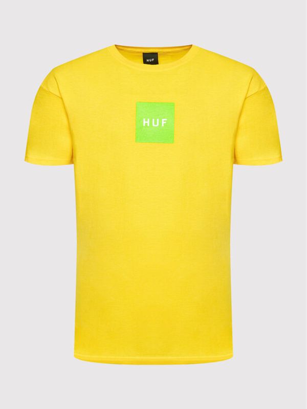 HUF HUF Тишърт Essentials Box Logo TS01666 Жълт Regular Fit