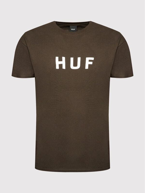 HUF HUF Тишърт Essentials Logo TS01752 Кафяв Regular Fit