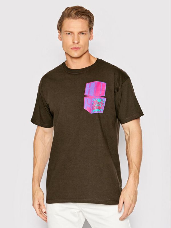 HUF HUF Тишърт High Note TS01654 Кафяв Regular Fit