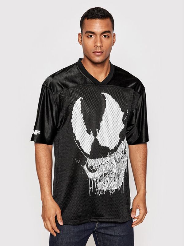 HUF HUF Тишърт MARVEL Venom Football KN00413 Черен Regular Fit