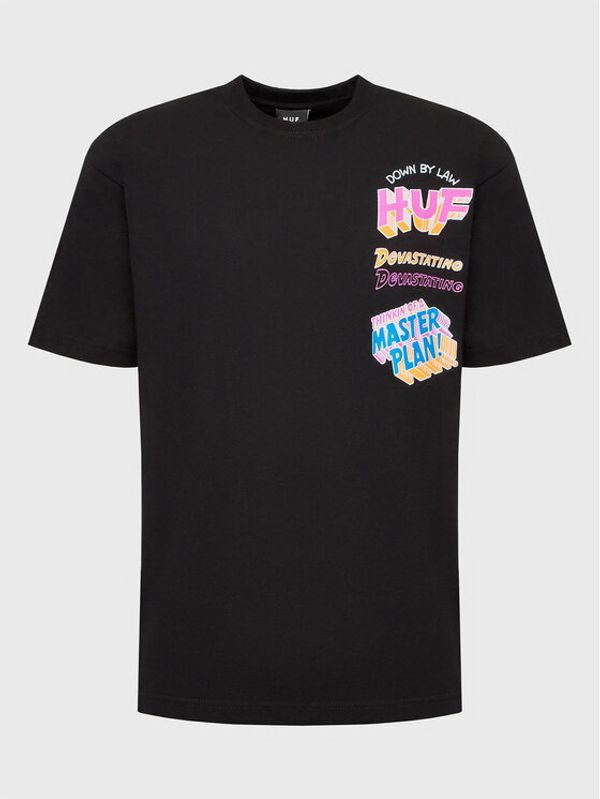 HUF HUF Тишърт Master Plan TS01942 Черен Regular Fit