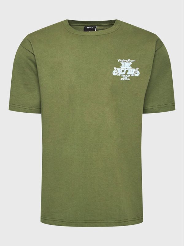 HUF HUF Тишърт Paid In Full TS01939 Зелен Regular Fit