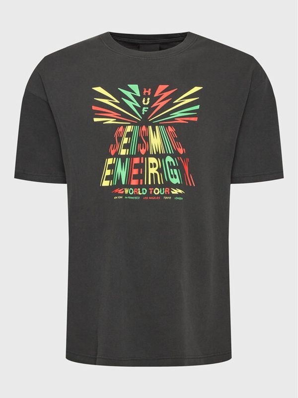 HUF HUF Тишърт Seismic TS01936 Сив Regular Fit