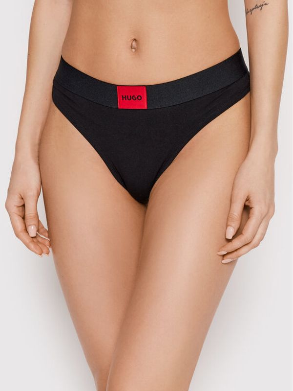 Hugo Hugo Бикини тип прашка Thong Red Label 50469675 Черен