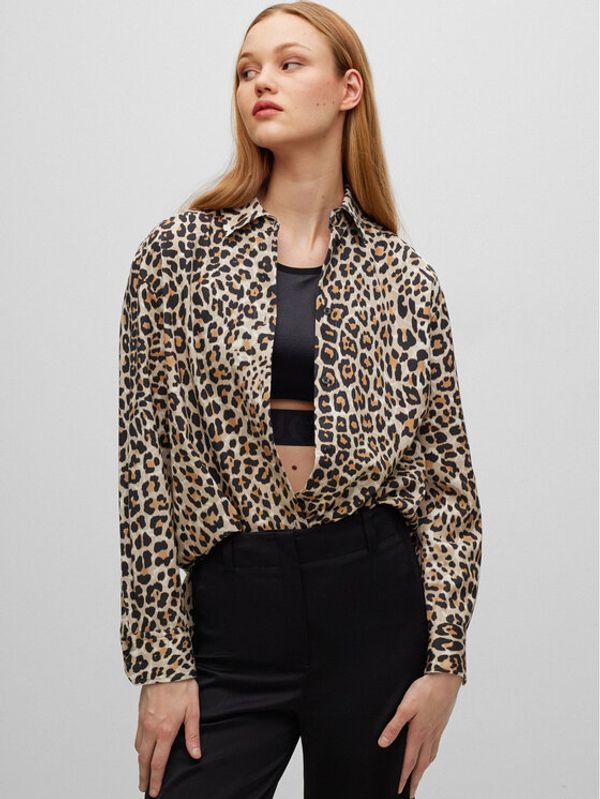 Hugo Hugo Блуза 50484436 Цветен Oversize