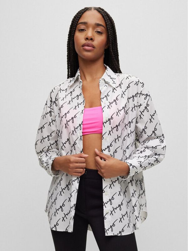 Hugo Hugo Блуза 50488507 Цветен Oversize