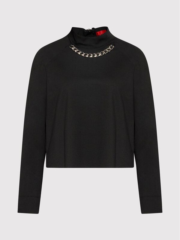 Hugo Hugo Блуза Clabari 50463203 Черен Cropped Fit