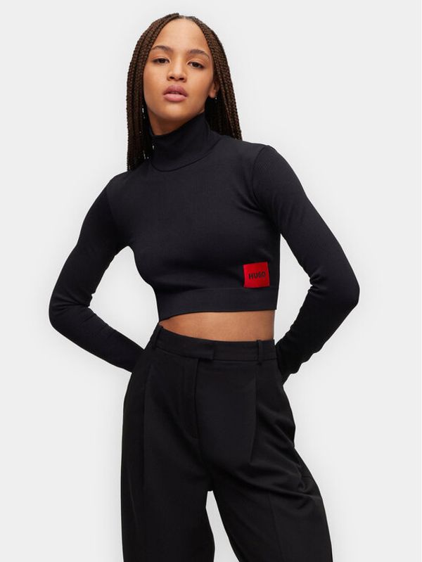 Hugo Hugo Блуза Denini 50492884 Черен Slim Fit