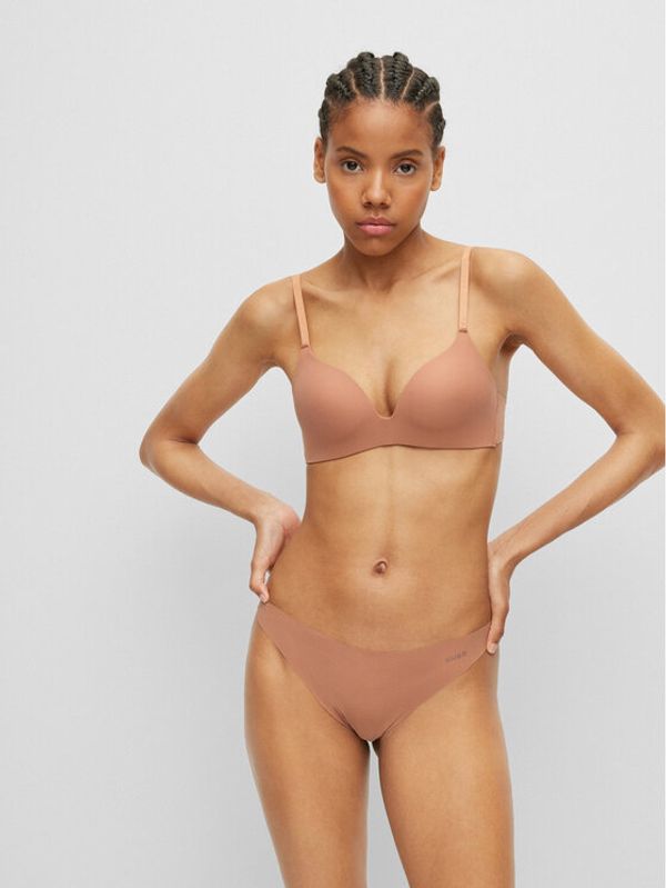 Hugo Hugo Дамски бикини тип бразилиана Laser Cut 50481040 Бежов