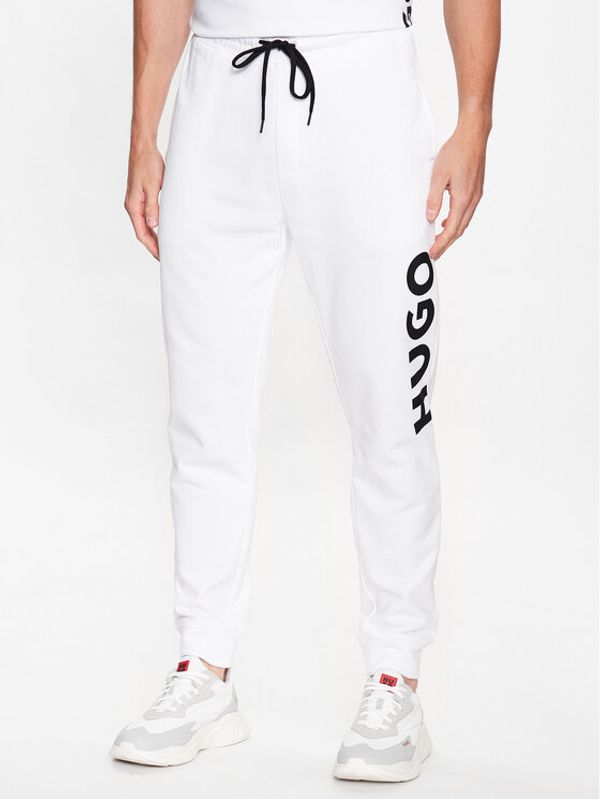Hugo Hugo Долнище анцуг 50473211 Бял Regular Fit