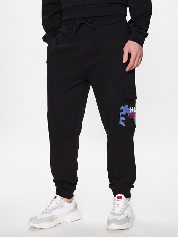 Hugo Hugo Долнище анцуг 50482895 Черен Relaxed Fit